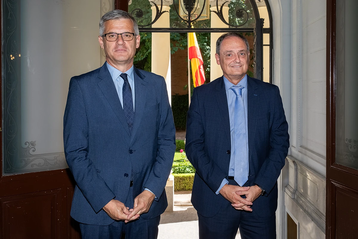 David Lucas, secretario de Estado y presidente de Enaire, y Enrique Maurer, director general de Enaire. Foto: Enaire